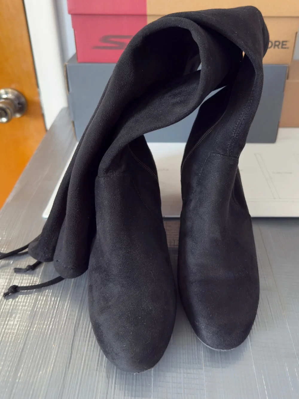 Gianni bini Black Over-the-Knee Women’s Boots